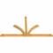 Ekena Millwork Richland Rough Sawn Timber Gable Bracket, Western Red Cedar, 108"W x 58"H x 4"D x 4"F, 13/12 Pitch GBW108X58X0404RIC00RWR - alternate 3